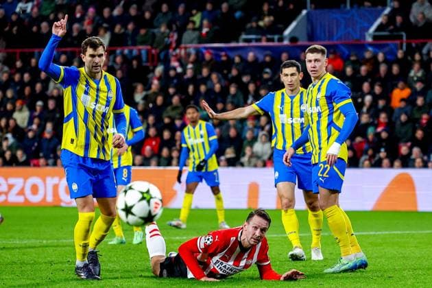 EINDHOVEN, 27-11-2024, Philips Stadium, UEFA Champions League season 2024 25, match between PSV and Sjachtar Donetsk, PSV player Luuk de Jong PSV - Sjachtar Donetsk  x26840008x Copyright: