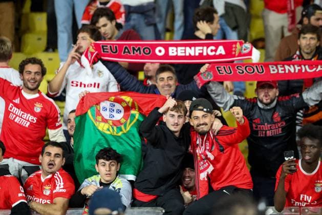 CALCIO - UEFA Champions League - Monaco vs Benfica Benfica supporters during Monaco vs Benfica, UEFA Champions League football match in Monaco, PrincPhoto by IPA ABACAPRESS.COMlity of Monaco, November 27 2024 Monaco  Copyright: xIPAxSport ABACAx