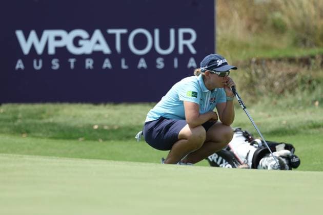 GOLF AUSTRALIAN OPEN, Ashleigh Buhai on day one of the ISPS HANDA Australian Open at Kingston Heath Golf Club in Melbourne, Thursday, November 28, 2024. ( NO ARCHIVING, EDITORIAL USE ONLY, NO USE IN BOOKS WITHOUT CONSENT MELBOURNE VICTORIA AUSTRALIA  Copyright: xCONxCHRONISx 20241128184835579159