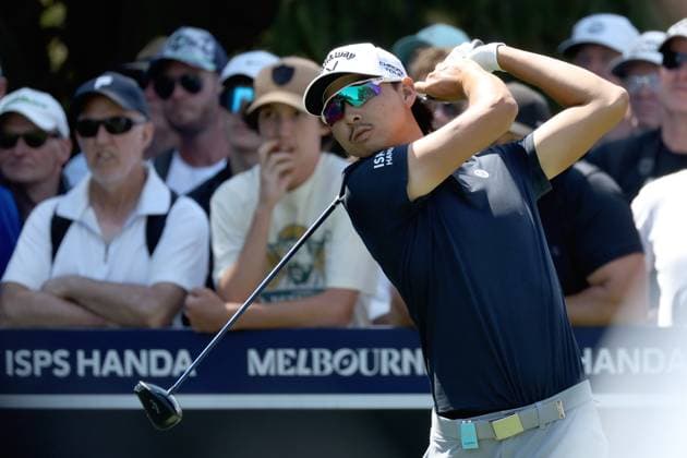 GOLF AUSTRALIAN OPEN, Min Woo Lee takes a shot on the 14th tee on day one of the ISPS HANDA Australian Open at Kingston Heath Golf Club in Melbourne, Thursday, November 28, 2024. ( NO ARCHIVING, EDITORIAL USE ONLY, NO USE IN BOOKS WITHOUT CONSENT MELBOURNE VICTORIA AUSTRALIA  Copyright: xCONxCHRONISx 20241128174474472876