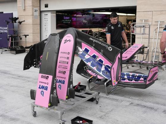 Formula 1 Qatar Airways Qatar Grand Prix 2024 28 11 2024, Losail International Circuit, Doha, Formula 1 Qatar Airways Qatar Grand Prix 2024 ,in the picture front wing from Alpine nordphotoxGmbHx xBratic nph00250
