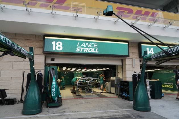 Formula 1 Qatar Airways Qatar Grand Prix 2024 28 11 2024, Losail International Circuit, Doha, Formula 1 Qatar Airways Qatar Grand Prix 2024 ,pictured The car of Lance Stroll CAN , Aston Martin Aramco Cognizant Formula One Team nordphotoxGmbHx xBratic nph00250