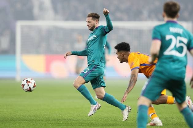 Anderlecht s Mats Rits pictured in action during a soccer game between Belgian RSC Anderlecht and Portuguese FC Porto, Thursday 28 November 2024 in Brussels, on the fifth day of the group stage of the UEFA Europa League tournament. BRUNOxFAHY  x106696200x
