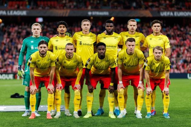 241128 The starting eleven of Elfsborg ahead of the Europa League match between Athletic Bilbao and Elfsborg on November 28, 2024 in Bilbao Photo Bildbyran EXT BILDBYRAN kod XY XZ0198 fotboll football soccer fotball uefa europa league europa league athletic bilbao elfsborg bbeng  Copyright: BILDBYRANxEXT BB241128BB718