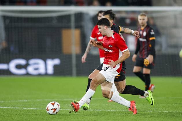 ALKMAAR - 28-11-2024, AFAS Stadium. UEFA Europa League, season 2024 2025 during the match AZ - Galatasaray. AZ player Mayckel Lahdo AZ - Galatasaray  x26844641x Copyright: