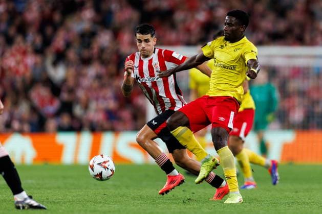 241128 Michael Baidoo of Elfsborg during the Europa League match between Athletic Bilbao and Elfsborg on November 28, 2024 in Bilbao Photo Bildbyran EXT BILDBYRAN kod XY XZ0198 fotboll football soccer fotball uefa europa league europa league athletic bilbao elfsborg bbeng  Copyright: BILDBYRANxEXT BB241128BB897