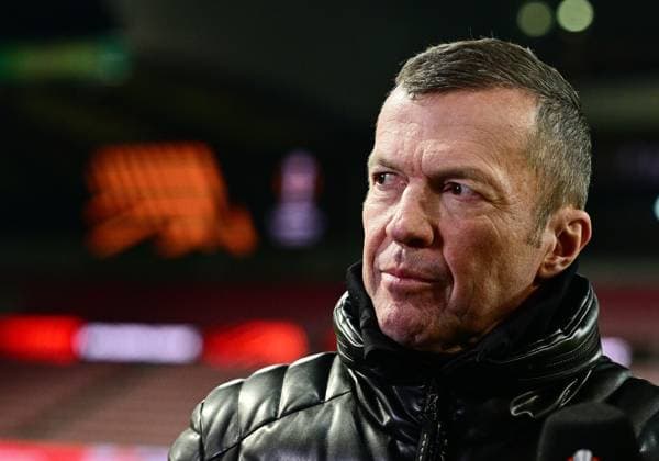28 11 2024, xmnx, Football UEFA Europa League, FC Midtyilland Eintracht Frankfurt emspor, v l Sky expert Lothar Matthaeus UEFA REGULATIONS PROHIBIT ANY USE OF PHOTOGRAPHS as IMAGE SEQUENCES and or QUASI VIDEO Herning