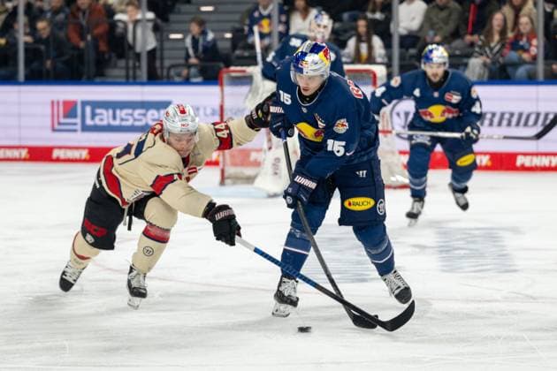Sport Themen der Woche KW48 Sport Bilder des Tages Cole Maier 14 (Nuernberg Ice Tigers), Nikolaus Heigl 15 (EHC Red Bull Muenchen), EHC Red Bull Muenchen vs. Nuernberg Ice Tigers, PENNY DEL, Hauptrunde, 21. Spieltag, 28.11.2024 Muenchen Bayern Deutschland *** Cole Maier 14 Nuernberg Ice Tigers , Nikolaus Heigl 15 EHC Red Bull Muenchen , EHC Red Bull Muenchen vs Nuernberg Ice Tigers, PENNY DEL, Main Round, Matchday 21, 28 11 2024 Muenchen Bayern Germany Copyright: xkolbert-press UlrichxGamelx