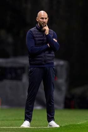 SC Braga v TSG 1899 Hoffenheim - UEFA Europa League 2024 25 League Phase MD5 Christian Ilzer, Head Coach of TSG 1899 Hoffenheim, reacts during the UEFA Europa League match between SC Braga and TSG 1899 Hoffenheim at Estadio Municipal de Braga in Braga, Portugal, on November 28, 2024. Braga, Portugal Portugal  Copyright: xJosexManuelxAlvarezxReyx originalFilename:alvarezrey-notitle241128_npZFT.jpg