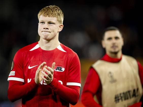 ALKMAAR - Kees Smit of AZ Alkmaar after the UEFA Europa League match between AZ Alkmaar and Galatasaray at AFAS stadium on Nov. 28, 2024 in Alkmaar, Netherlands. ANP KOEN VAN WEEL UEFA Europa League 2024 25 League Phase MD5 2024 25 xVIxANPxSportx xxANPxIVx 514467497 originalFilename: 514467497.jpg