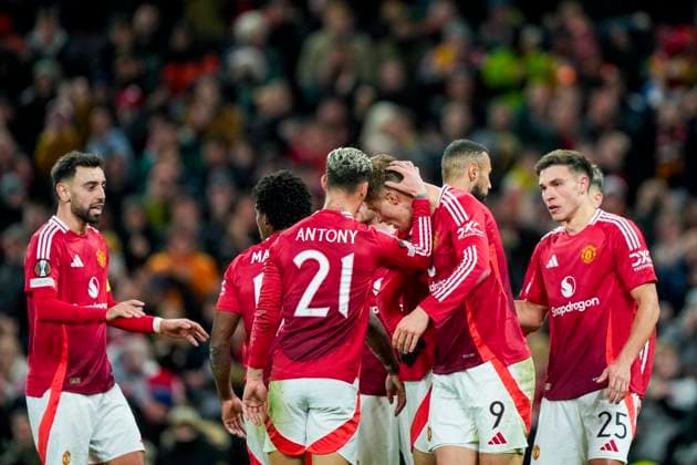 Football, Europa League Manchester United Bodo Glimt Manchester, United Kingdom 20241128 The Europa League football match between Manchester United and Bodo Glimt at Old Trafford Photo Fredrik Varfjell NTB Manchester United Kingdom EDITORIAL USE ONLY RESTRICTED USE FOR BETTING COMPANIES  Copyright: xFredrikxVarfjellx xNTBx