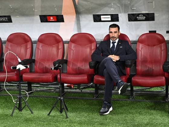 Elias Charalambous reacts to the UEFA Europa League football match between FCSB and FC Olympiacos Piraeus at the Arena Nationala in Bucharest, Thursday, November 28, 2024 Bucharest Copyright: xRazvanxPasarica SPORTxPICTURESx