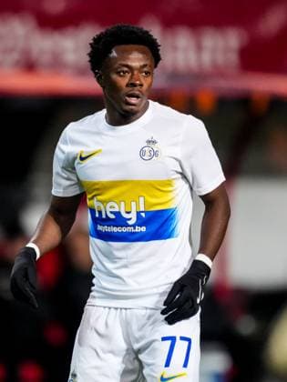 ENSCHEDE, NETHERLANDS - NOVEMBER 28: Mohammed Fuseini of Union Saint-Gilloise looks on during the UEFA Europa League 2024 25 League Phase MD5 match between FC Twente and R. Union Saint-Gilloise at FC Twente Stadium on November 28, 2024 in Enschede, Netherlands. (Photo by Rene Nijhuis) SPO  Copyright: xRenexNijhuis