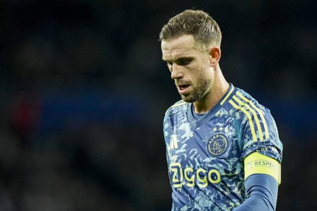 SAN SEBASTIAN - Jordan Henderson of Ajax during the UEFA Europa League match between Real Sociedad and Ajax Amsterdam at the Reala Arena on Nov. 28, 2024 in San Sebastian, Spain. ANP TOBIAS KLEUVER UEFA Europa League 2024 25 League Phase MD5 2024 25 xVIxANPxSportx xxANPxIVx 514479630 originalFilename: 514479630.jpg
