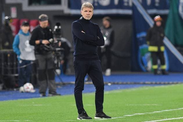 November 28, 2024, Rome, Italy: Lazio Coach Marco Baroni reacts during the Europa League qualifying round - 5th leg match between SS Lazio vs FC Ludogorets at Olympic stadium. Final score: Lazio 0 : 0 Ludogorets Rome Italy - ZUMAs197 20241128_aaa_s197_147 Copyright: xMattiaxVianx