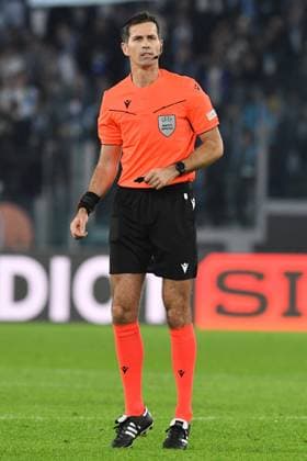 November 28, 2024, Rome, Italy: Referee Duje Strukan seen during the Europa League qualifying round - 5th leg match between SS Lazio vs FC Ludogorets at Olympic stadium. Final score: Lazio 0 : 0 Ludogorets Rome Italy - ZUMAs197 20241128_aaa_s197_182 Copyright: xMattiaxVianx