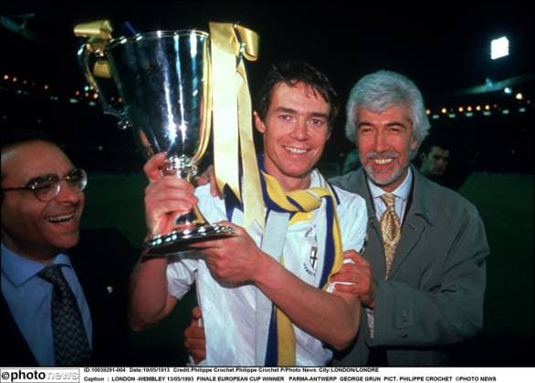 Archivbilder der Woche SPORT KW48 LONDON -WEMBLEY 13 05 1993 FINALE EUROPEAN CUP WINNER PARMA-ANTWERP GEORGE GRUN PICT. PHILIPPE CROCHET PHOTO NEWS LONDON LONDRE  Copyright: xPhilippexCrochetxPhilippexCrochetxPx S45170.JPG GEORGE GRUN