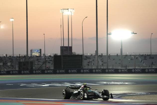 Formula 1 Qatar Airways Qatar Grand Prix 2024 29 11 2024, Losail International Circuit, Doha, Formula 1 Qatar Airways Qatar Grand Prix 2024 ,in the picture Lewis Hamilton GBR , Mercedes AMG Petronas Formula One Team nordphotoxGmbHx xBratic nph00250