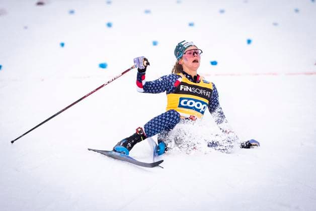 Bilder des Jahres 2024, Sport 11 November Sport Themen der Woche KW48 Sport Bilder des Tages Jessie Diggins of USA competes during FIS World Cup Women s 10km Interval Classic on November 29, 2024 in Ruka. (Kalle Parkkinen Newspix24)  Copyright: xKALLExPARKKINENx kp29112024_15124