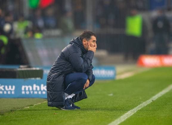 Soccer, Men, Season 2024 2025, 2 Bundesliga 14 Matchday , 1 FC Magdeburg Hertha BSC, Coach Cristian Fiel Hertha BSC , 29 11 2024, Copyright: xSebastianxRäppold MatthiasxKochx