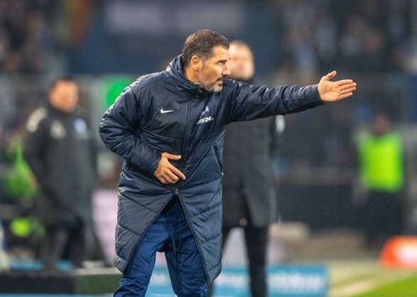 Soccer, Men, Season 2024 2025, 2 Bundesliga 14 Matchday , 1 FC Magdeburg Hertha BSC, Coach Cristian Fiel Hertha BSC , 29 11 2024, Copyright: xSebastianxRäppold MatthiasxKochx