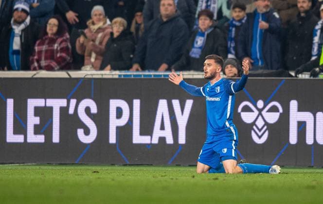 Soccer, Men, Season 2024 2025, 2 Bundesliga 14 Matchday , 1 FC Magdeburg Hertha BSC, Samuel Loric 1 FC Magdeburg , 29 11 2024, Copyright: xSebastianxRäppold MatthiasxKochx