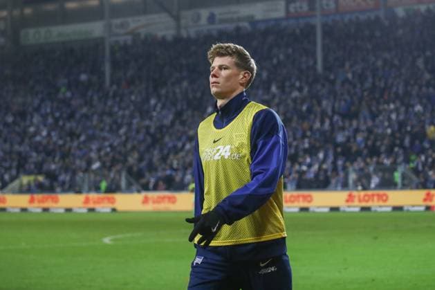29 11 2024, xgox, Soccer 2 Bundesliga, 1 FC Magdeburg Hertha BSC Berlin emspor, v l Luca Schuler Hertha, 18 as substitute DFL DFB REGULATIONS PROHIBIT ANY USE OF PHOTOGRAPHS as IMAGE SEQUENCES and or QUASI VIDEO Magdeburg