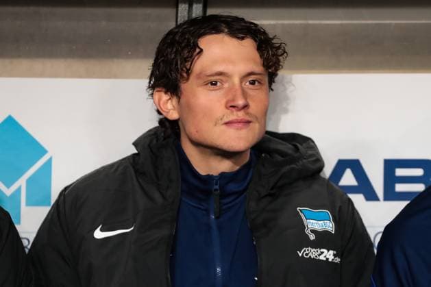 Fabian Reese Hertha BSC Berlin,11 2 Soccer Bundesliga Season 2024 2025 1 FC Magdeburg vs Hertha BSC Berlin at the Avnet Arena in Magdeburg Soccer,Man,Men,Germany,29 11 2024