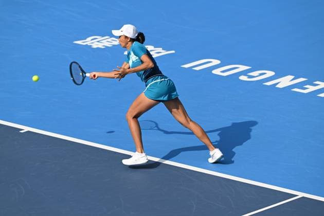 CHENGDU, CHINA - NOVEMBER 30: Zhang Shuai of China competes in the Women s Singles Final match against Guo Hanyu of China on day 6 of 2025 Australian Open Asia-Pacific Wildcard Play-off at Sichuan International Tennis Centre on November 30, 2024 in Chengdu, Sichuan Province of China.  Copyright: xVCGx 111533772464