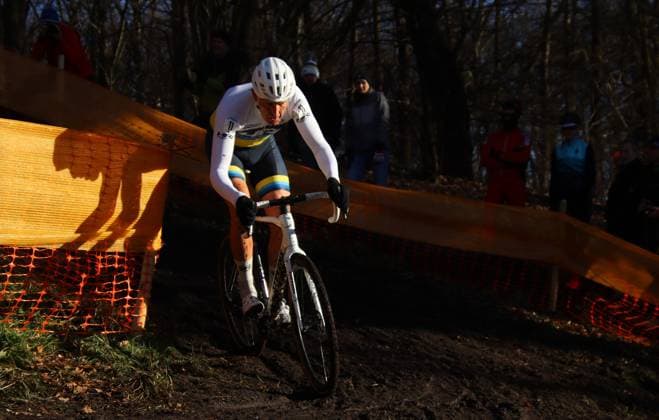 Cyclo-cross World Masters Championships in Hamburg, men, age group 55 59 Jens Schwedler Harvestehuder RV from Hamburg wins the title