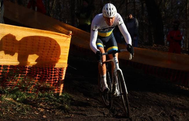 Cyclo-cross World Masters Championships in Hamburg, men, age group 55 59 Jens Schwedler Harvestehuder RV from Hamburg wins the title