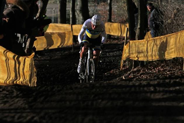 Cyclo-cross World Masters Championships in Hamburg, men, age group 55 59 Jens Schwedler Harvestehuder RV from Hamburg wins the title