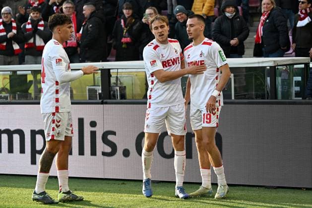 Koeln, Rheinenergiestadion, 30 11 24, GER, Herren, 2 Bundesliga, Saison 2024 2025, 1 FC Koeln Hannover 96 Bild Tim LEMPERLE Koeln jubilates after his goal for 1 1 Only for editorial use DFL regulations prohibit any use of photographs as image sequences and or quasi video NRW Germany