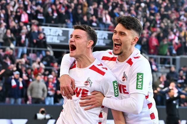 Eric Martel 1 FC Koeln and Dejan Ljubicic 1 FC Köln celebrates, celebrating during the 2 Bundesliga match between 1 FC Köln and Hannover 96 at RheinEnergieStadion on November 30, 2024 in Cologne, Germany Photo by Ralf Treese DeFodi Images Eric Martel 1 FC Koeln and Dejan Ljubicic 1 FC Köln celebrate, celebrates, celebrating during the 2 Bundesliga match between 1 FC Köln and Hannover 96 at RheinEnergieStadion on November 30, 2024 in Cologne, Germany Photo by Ralf Treese DeFodi Images DFB DFL REGULATIONS PROHIBIT ANY USE OF PHOTOGRAPHS AS IMAGE SEQUENCES AND OR QUASI VIDEO Defodi 521 KOEH9620241130 031 Defodi-521 DFB DFL REGULATIONS PROHIBIT ANY USE OF PHOTOGRAPHS AS IMAGE SEQUENCES AND OR QUASI-VIDEO.