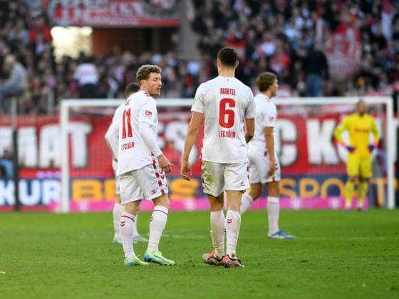 Florian Kainz 1 FC Koeln and Eric Martel 1 FC Koeln looks dejected during the 2 Bundesliga match between 1 FC Köln and Hannover 96 at RheinEnergieStadion on November 30, 2024 in Cologne, Germany Germany Photo by Ralf Treese DeFodi Images Florian Kainz 1 FC Koeln and Eric Martel 1 FC Koeln looks dejected during the 2 Bundesliga match between 1 FC Köln and Hannover 96 at RheinEnergieStadion on November 30, 2024 in Cologne, Germany Photo by Ralf Treese DeFodi Images DFB DFL REGULATIONS PROHIBIT ANY USE OF PHOTOGRAPHS AS IMAGE SEQUENCES AND OR QUASI VIDEO Defodi 521 KOEH9620241130 047 Defodi-521 DFB DFL REGULATIONS PROHIBIT ANY USE OF PHOTOGRAPHS AS IMAGE SEQUENCES AND OR QUASI-VIDEO.