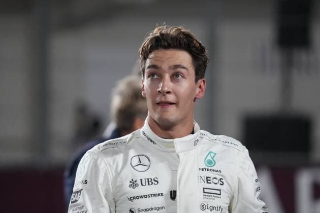 Formula 1 Qatar Airways Qatar Grand Prix 2024 30 11 2024, Losail International Circuit, Doha, Formula 1 Qatar Airways Qatar Grand Prix 2024 ,in the picture 3rd place for George Russell GBR , Mercedes AMG Petronas Formula One Team nordphotoxGmbHx xBratic nph00250