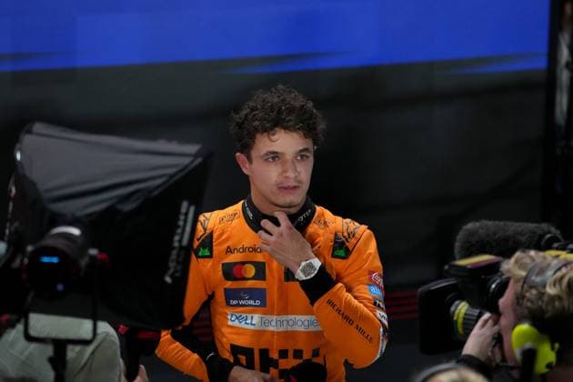 Formula 1 Qatar Airways Qatar Grand Prix 2024 30 11 2024, Losail International Circuit, Doha, Formula 1 Qatar Airways Qatar Grand Prix 2024 ,in the picture 3 starting position for Lando Norris GBR , McLaren F1 Team nordphotoxGmbHx xBratic nph00250