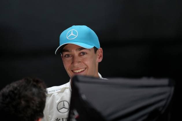 Formula 1 Qatar Airways Qatar Grand Prix 2024 30 11 2024, Losail International Circuit, Doha, Formula 1 Qatar Airways Qatar Grand Prix 2024 ,in the picture 2 grid position for George Russell GBR , Mercedes AMG Petronas Formula One Team nordphotoxGmbHx xBratic nph00250