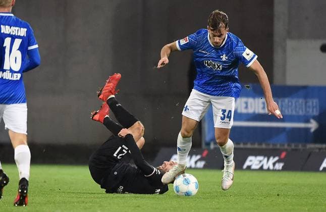 30 11 2024, xhbx, Soccer 2 Bundesliga, SV Darmstadt 98 Preussen Münster emspor, v l Rico Preißinger Preußen Münster , Killian Corredor SV Darmstadt 98 DFL DFB REGULATIONS PROHIBIT ANY USE OF PHOTOGRAPHS as IMAGE SEQUENCES and or QUASI VIDEO Darmstadt