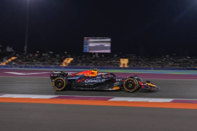 Sergio Perez (MEX) - Oracle Red Bull Racing - Red Bull RB20 - Honda RBPT& xA;30.11.2024, Lusail International Circuit, Doha, Formula 1 Qatar Airways Qatar Grand Prix 2024& xA;  Copyright: xAlessioxDexMarco IPAxSportx xipax xx IPA_51993808 IPA_Agency_IPA51993808