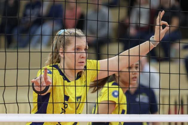 30 11 2024, xusrbx, Volleyball 1 Bundesliga Damen, VC Wiesbaden SSC Palmberg Schwerin emspor, Felix Koslowski Trainer SSC Palmberg Schwerin , am Netz DFL DFB REGULATIONS PROHIBIT ANY USE OF PHOTOGRAPHS as IMAGE SEQUENCES and or QUASI VIDEO Wiesbaden