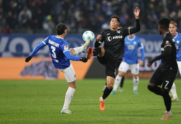 30 11 2024, xdcx, Soccer 2 Bundesliga, SV Darmstadt 98 SC Preußen Münster, emonline, emspor, despor, v l , Guillermo Bueno Lopez SV Darmstadt 98 , Andras Nemeth SC Preußen Münster DFL DFB REGULATIONS PROHIBIT ANY USE OF PHOTOGRAPHS AS IMAGE SEQUENCES AND OR QUASI VIDEO Copyright: HMBxMedia Claus