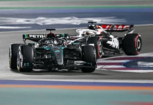 Formel 1, GP Katar in Losail, Qualifying Formula One Qatar Grand Prix - Qualifying Race The British Formula One driver George Russell of Mercedes in action during the Qualifying for the F1 Grand Prix of Qatar at Lusail International Circuit in Lusail, Qatar, on November 30, 2024 DOHA Qatar Copyright: xNOUSHADx