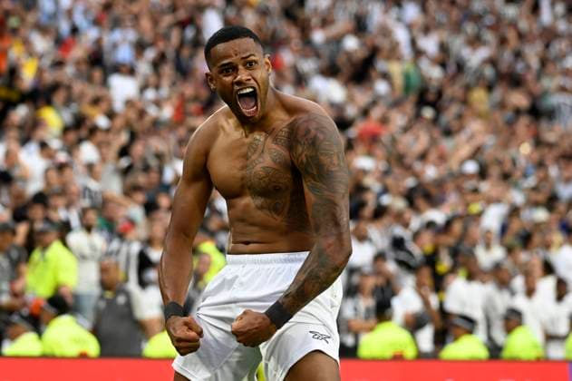 Bilder des Jahres 2024, Sport 11 November Sport Themen der Woche KW48 Sport Bilder des Tages Atletico Mineiro v Botafogo: Final - Copa CONMEBOL Libertadores 2024 Junior Santos of Botafogo celebrates after scoring the team s third goal during the Copa Libertadores final football match between Brazil s Atletico Mineiro and Brazil s Botafogo at Stadium Antonio V. Liberti in Buenos Aires, Argentina, on November 30, 2024. Ciudad Autonoma de Buenos Aires Argentina  Copyright: xJuanxManuelxBaezx originalFilename:baez-libertad241130_npeAv.jpg