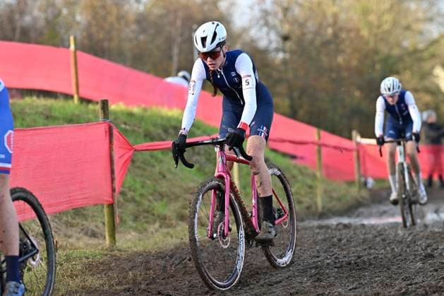UCI Cyclocross World Cup Dublin 2024 DUBLIN, IRELAND - DECEMBER 01 : REVOL Lise (FRA) during the second leg of the UCI Cyclocross World Cup series 2024-2025 for Women under 19 in Dublin, Ireland, 01 12 2024 Dublin Ireland  Copyright: xBcex