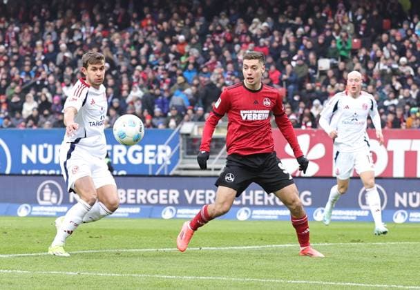01 12 2024 Soccer season 2024 2025 2 Soccer Bundesliga 14 Matchday 1 FC Nürnberg FCN Club Fortuna Düsseldorf 1895 F95 Sportfoto Zink DaMa xdaxmax DFL regulations prohibit any use of photographs as image sequences and or quasi video only for editorial use Stefanos Tzimas 9, 1 FC Nürnberg FCN