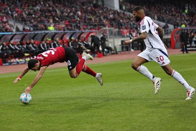 Mahir Emreli, FCN, in the first round match of the 2024 2025 season between 1 FC Nuremberg and Fortuna Düsseldorf in Nuremberg 31 08 2024