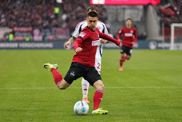 Oliver Villadsen, FCN, in the first round match of the 2024 2025 season between 1 FC Nuremberg and Fortuna Düsseldorf in Nuremberg 31 08 2024