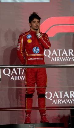 Formula 1 Qatar Airways Qatar Grand Prix 2024 01 12 2024, Losail International Circuit, Doha, Formula 1 Qatar Airways Qatar Grand Prix 2024 ,in picture 2 place for Charles Leclerc MCO , Scuderia Ferrari HP nordphotoxGmbHx xBratic nph00250