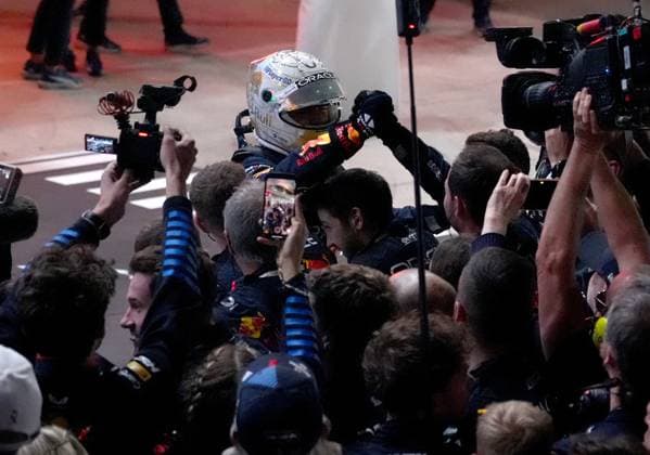 01 12 2024, Losail International Circuit, Doha, Formula 1 Qatar Airways Qatar Grand Prix 2024 ,in the picture winner Max Verstappen NLD , Oracle Red Bull Racing Photo by Hasan Bratic DeFodi Images Defodi 506 20241201 hbr 4190 Defodi-506